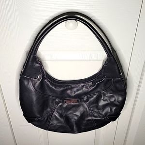 Anne Klein Black Baguette Purse